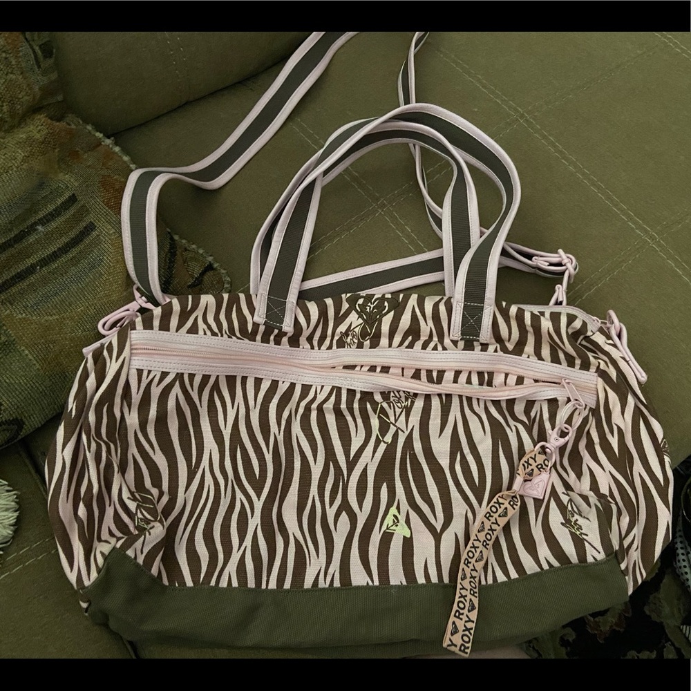 Foxy Zebra Print Weekender Duffle Bag